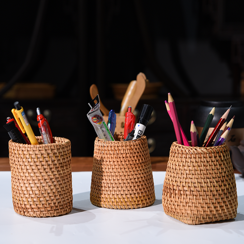 Rattan Pen Holder