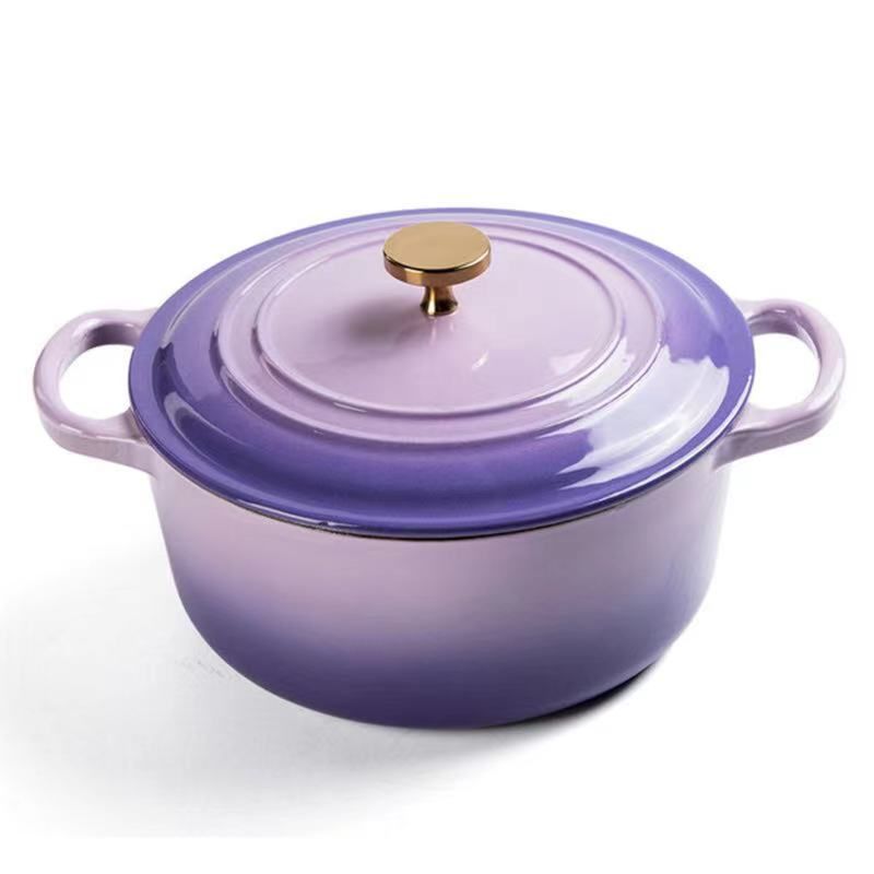 Restaurant Cast Iron Enamel Sauce Pot Soup Stock Pots Cast Iron Cookware