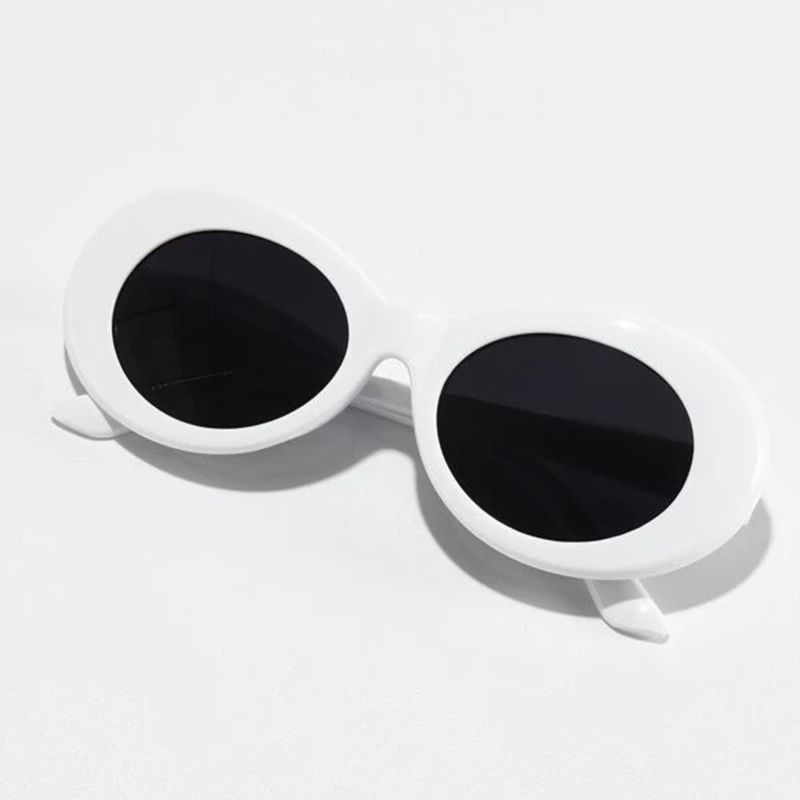 Retro Designer Sunglasses Famous Brands Outdoor Male Female Black White Uv400 Oval Sunglasses