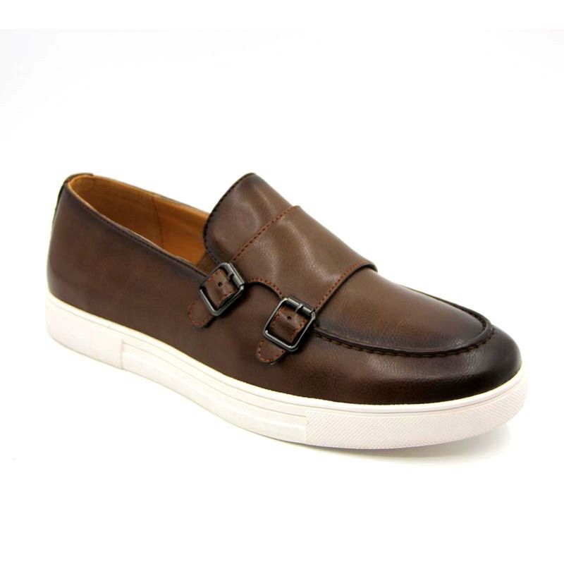 Retro Gentleman Shoes European and American Leisure White Bottom Shoes