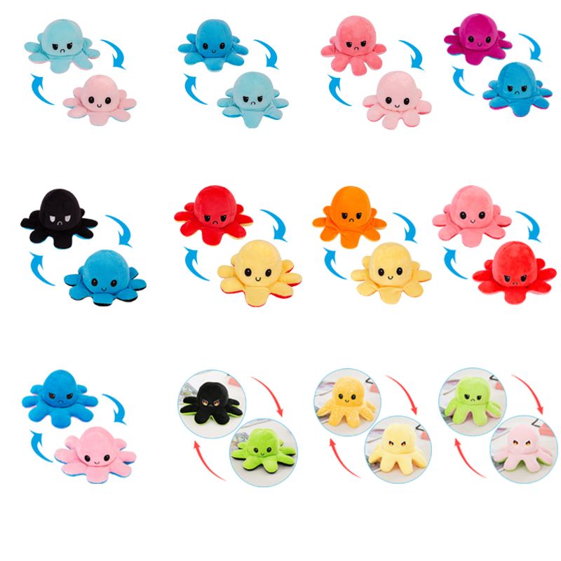 Reversible Octopus Toys Love Soft Stuffed Plush Wholesaler