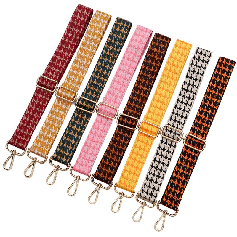 Rewin 3.8Cm Wide Colorful Plaid Tartan Polyester Purse Straps Replacement Bag Shoulder Straps for Handbags