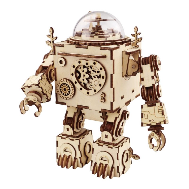 Robotime Rokr Other Kids Educational Toys Am601 Orpheus Diy Music Box Laser Cut 3D Wooden Puzzle