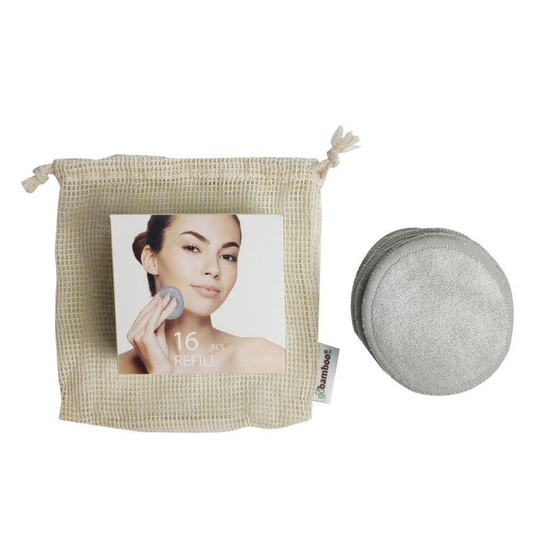 round Reusable Bamboo Fiber Cotton Makeup Remover Pad Washable Facial Cleaning Pad