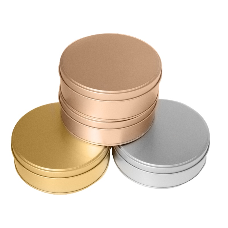 Round Tin Box 124*40 Jewelry Metal Gift Box Wedding Candy Box
