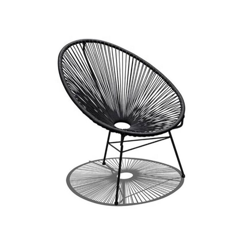Sell Design Metal Rattan Wicker Leisure Garden Egg Chairs for Dinning Cafe Bistro Fishing