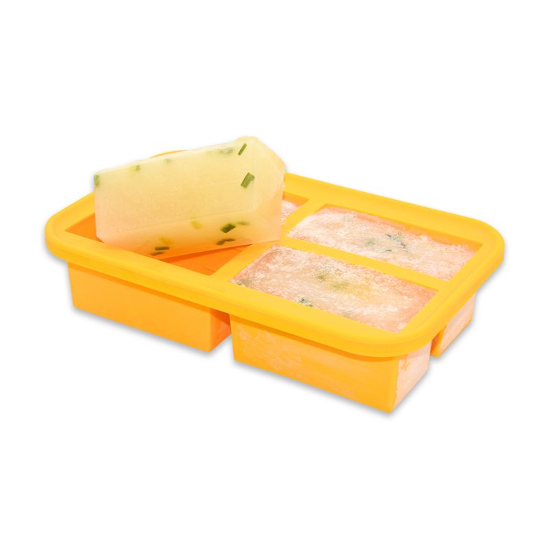 Seller 1 Cup Portions Extra Large Broths Sauces Freezer Container Freeze Soup Cubes Silicone Freezing Tray with Lids