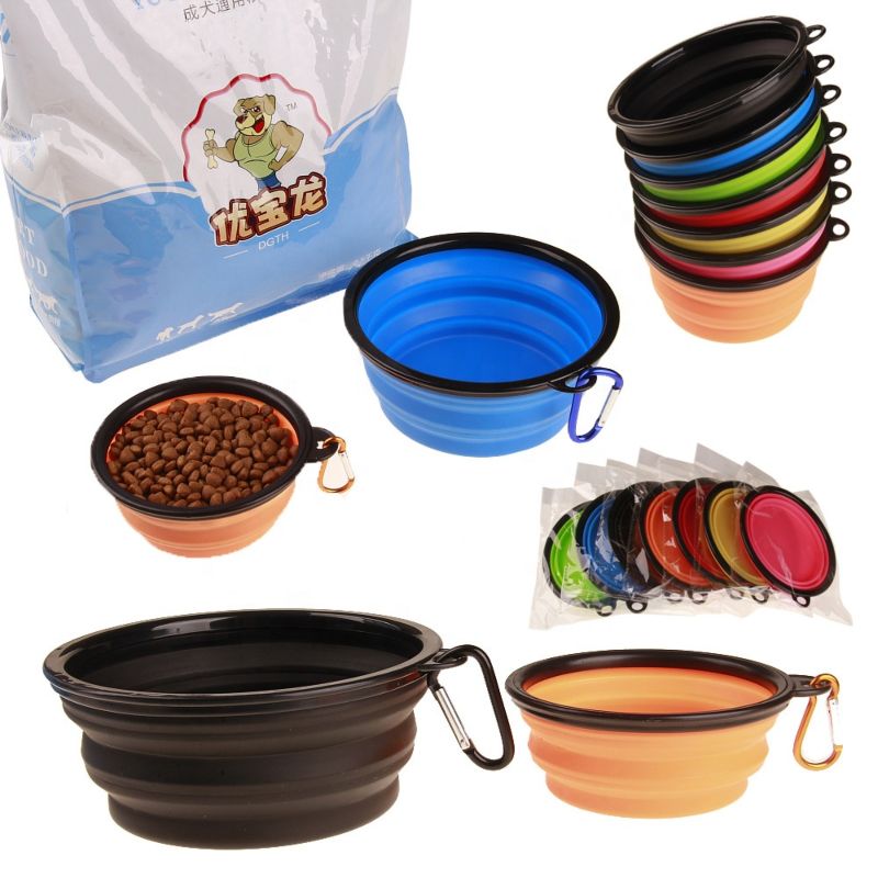 Sellers Silicone Pet Travel Bowls Folding Dog Bowl Convenient Portable Collapsible Dog Bowl