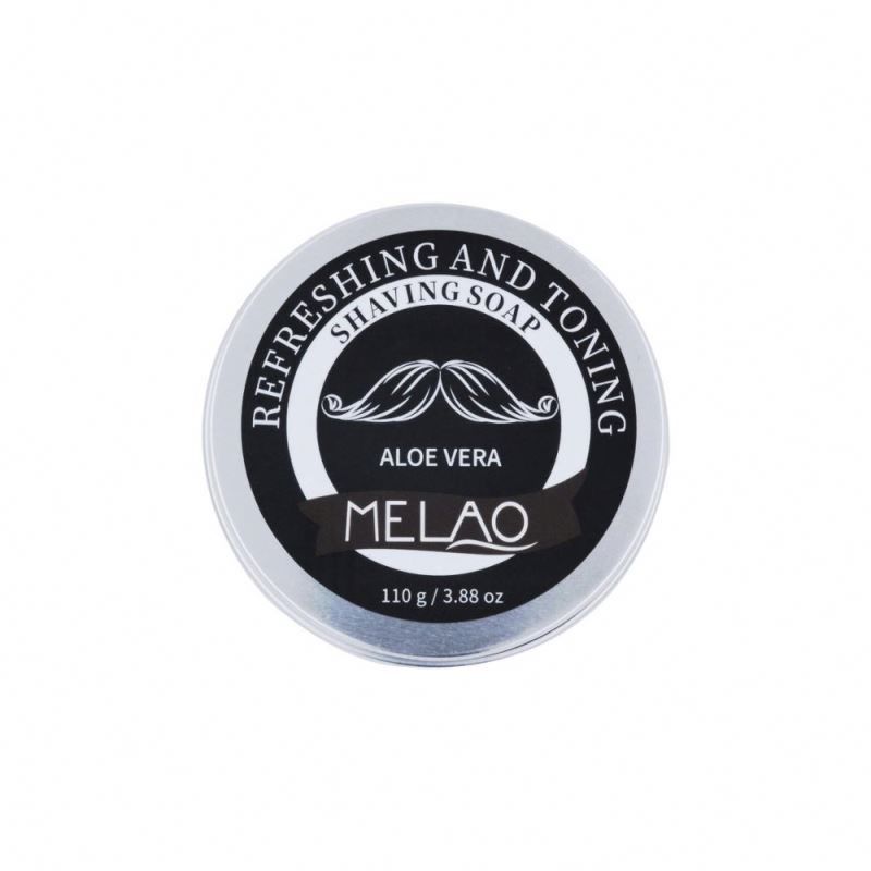 Shaving Soap with Shea Butter & Coconut Oil. Long Lasting Puck Refill. Mens Shave Soap