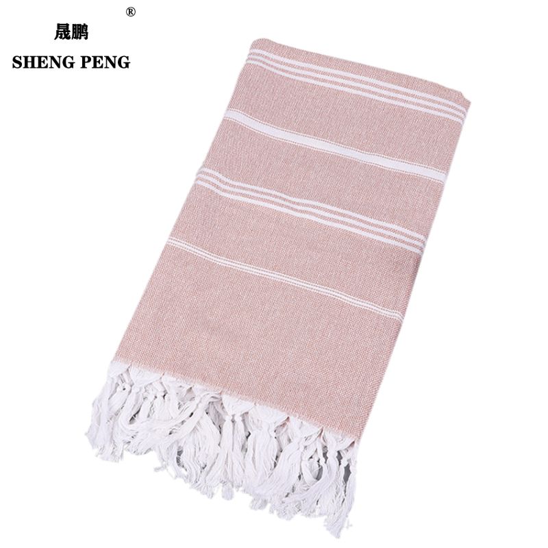 Shengpeng Design 100% Cotton Handmade Turkish Beach Towel