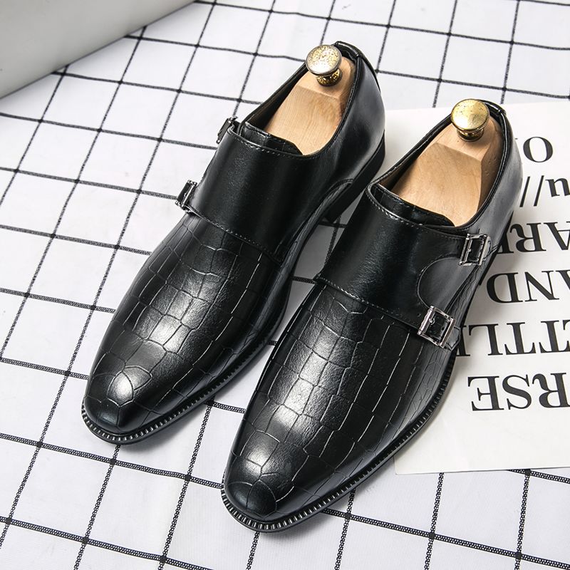 Shoes Men Work Slip on Loafer Leather Men Shoes Explosion Models Men's Dress Shoes