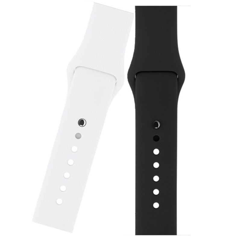 Silicone Replacement Band Strap for Apple Watch Black Band for Apple Watch Band Luxury