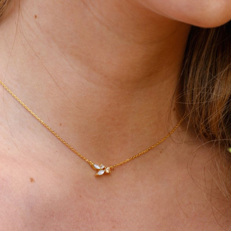Simple Women Natural Rhinestone Choker Pendant Necklaces Austrian Jewelry Raw Healing Crystal Stone Necklace