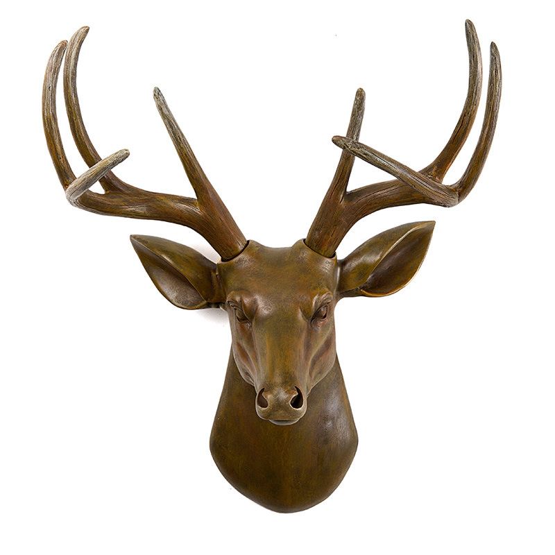 Simulation Animal Wall Decoration and Wall Hanging Deer Head Wall Hangings Creative Pendant Living Room Craft