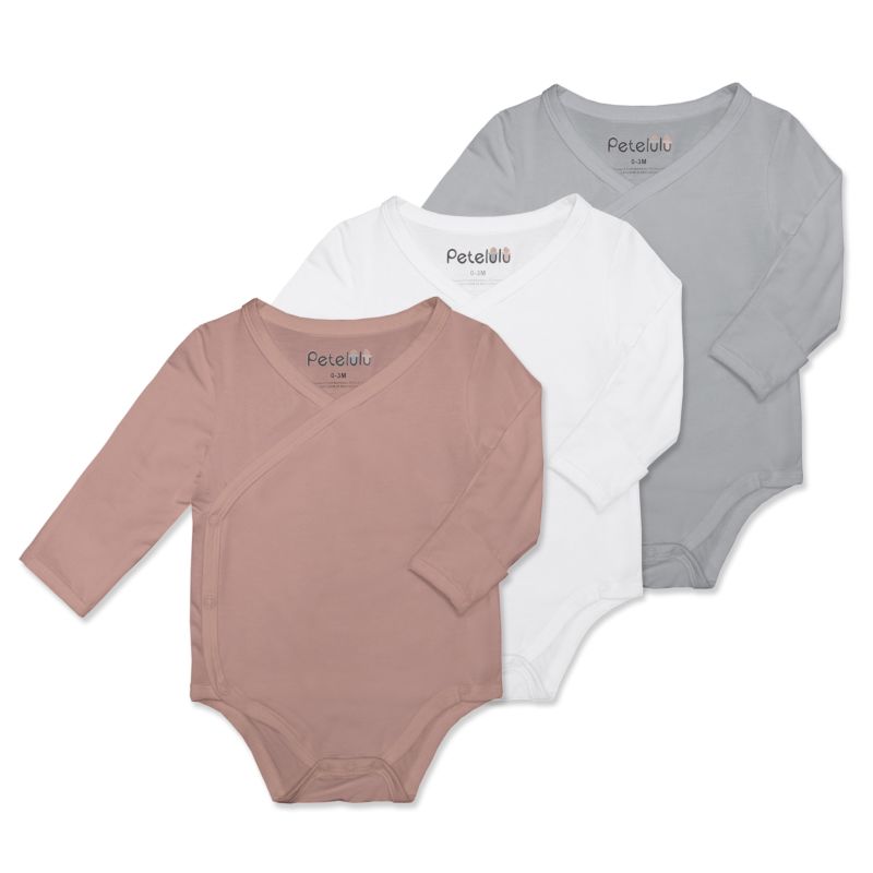 Skin Care Organic Bamboo Cotton Romper Newborn Babies Comfortable Unisex Long Sleeve Bodysuit
