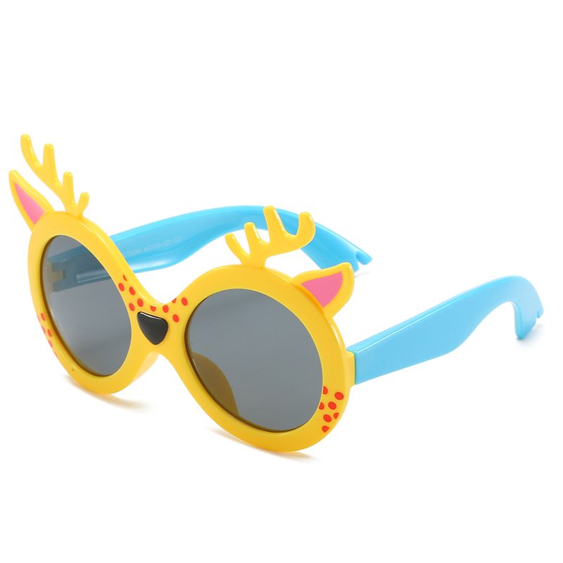 Sl72006 Eco-Friendly Silicone Elastic Frame Kids Polarized Sunglasses