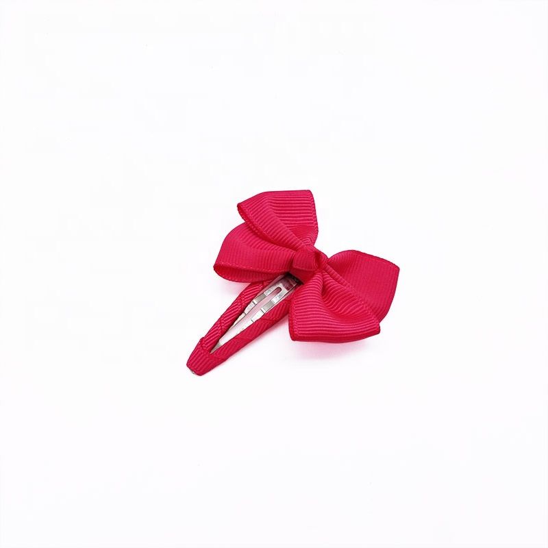 Snap Hair Clips with Bow Barrettes Bb Clips Hairbows Hairgrips Headwear Accessories for Baby Girls