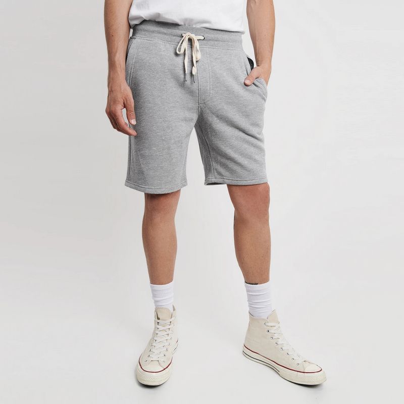 Soft Fabric Drawstring Fitted Fleece Shorts for Men