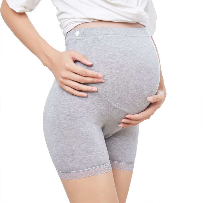 Soft Safety Short Women over the Bump Maternity Panties High Waisted Postpartum Short Pants Adjustrable Strap Pregnant Boyshort