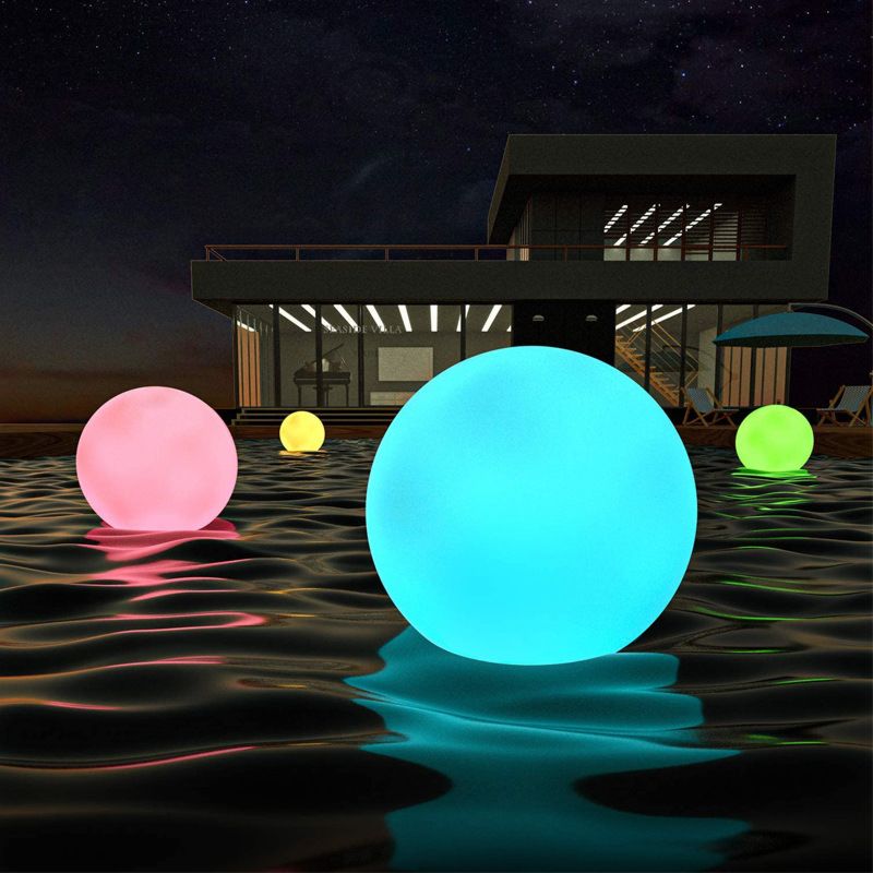 Solar Light Led Ball Light Rgb 16 Color Changing Decorative Light Hanging Floating Pool Lamp