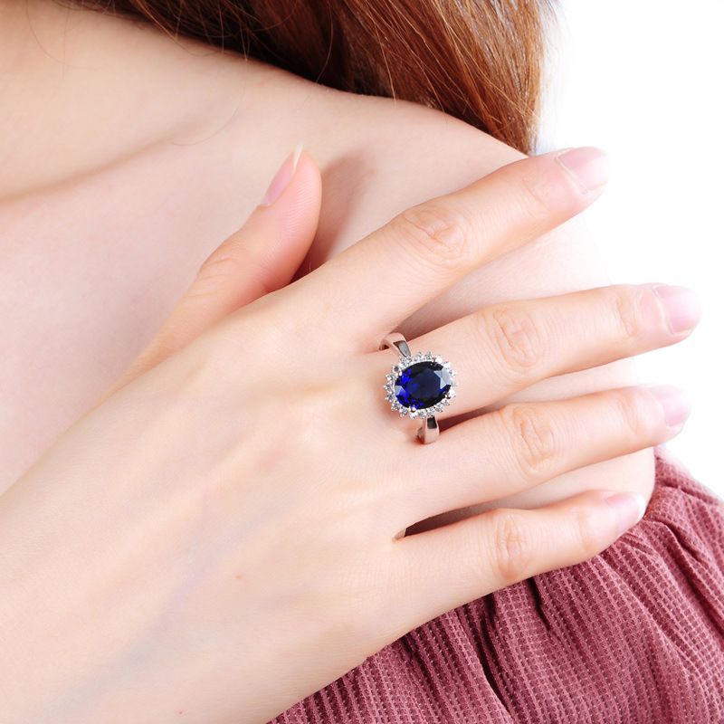 South Korea Simple Diamond Women's Ring 925 Sterling Silver Adjustable Rings Jewelry