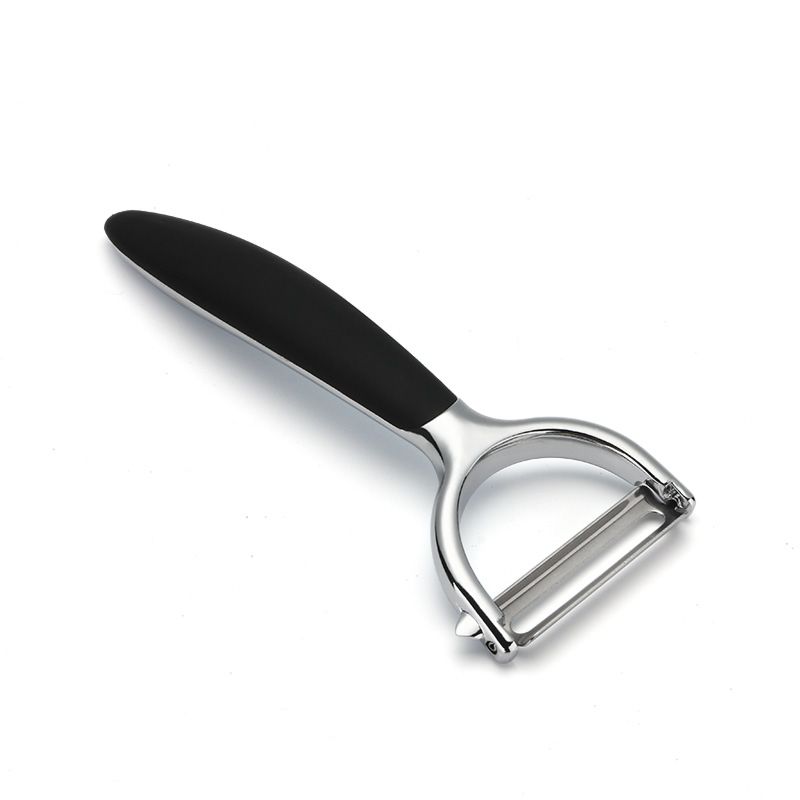 Stainless Steel Blade Potato Y Zinc Alloy Peeler Vegetable Peeler for Fruit with Non-Slip Handle