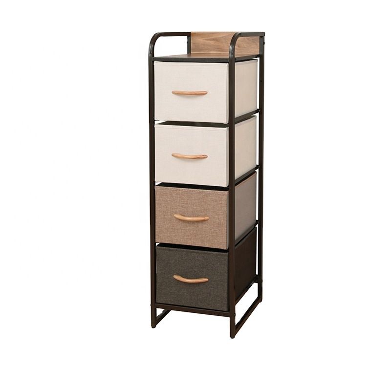 Star Creation 4 Drawer Foldable Storage Cabinet