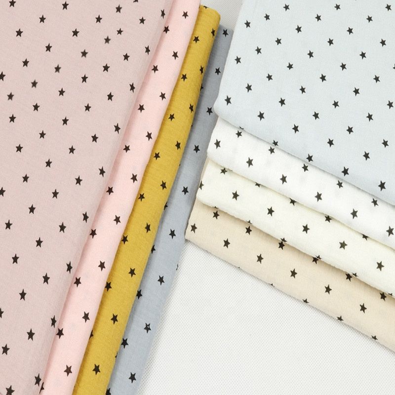 Star Printed Baby 100% Cotton Knitted Receiving Blanket Muslin Swaddle Wrap for Baby Kid Child Toddler