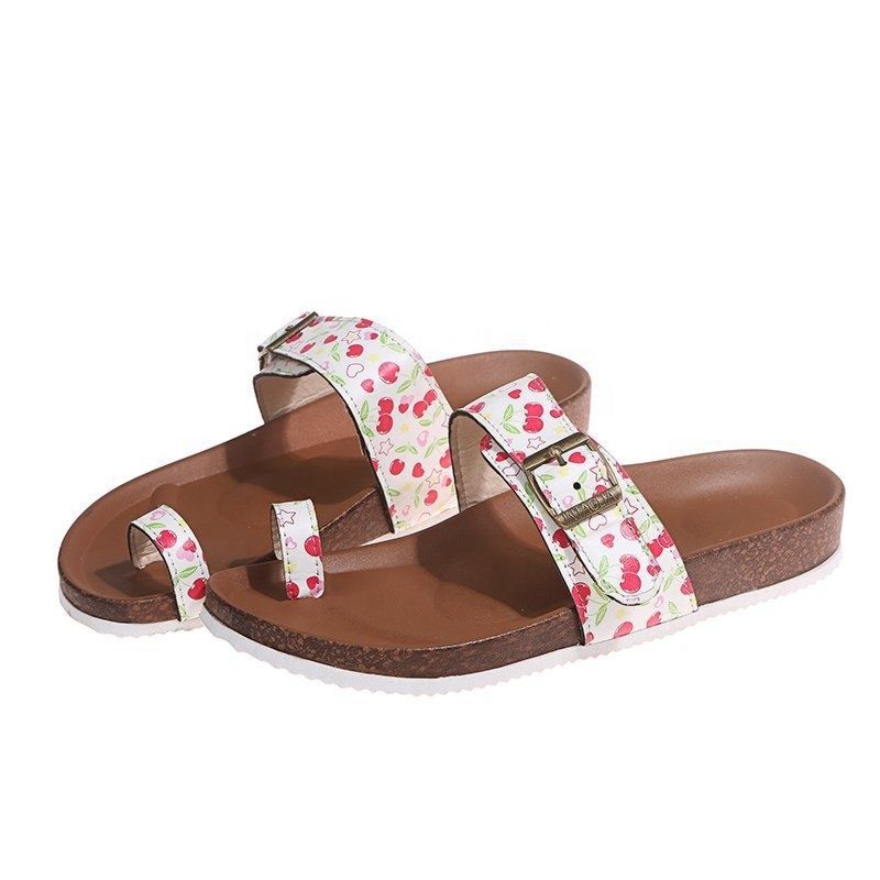 Style Fancy Flat Sandals with Clip-On Footprints