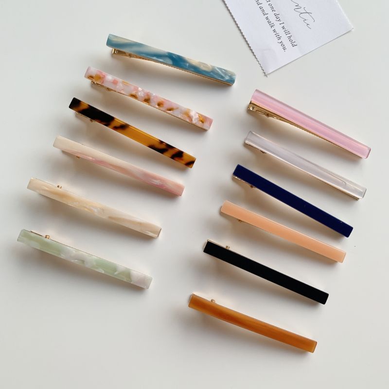 Style Retro Simple Temperament Color Duckbill Clip Women Hair Accessories Bangs Clip Side Clip