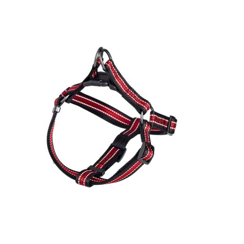 Super September Style Nylon Secondary Color Reversible Adjustable High Reflective Pet Harness Dog Strap Harness
