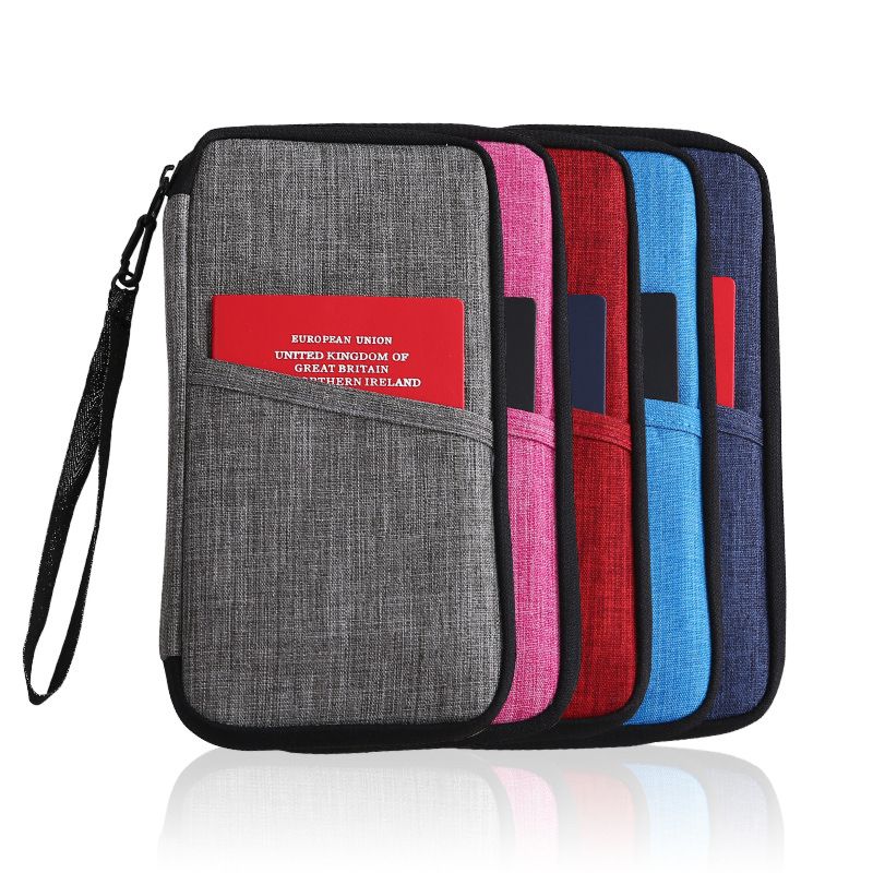 Suppliers Customized Made Eco Friendly Multifunction Travel Wallet Passport Cover Documents Card Holder Package