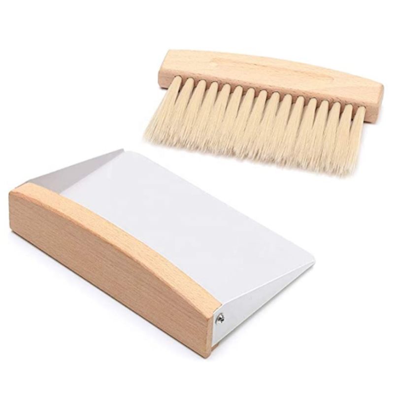 Tampico Fiber Mini Dustpan and Brush Set for Sweeping