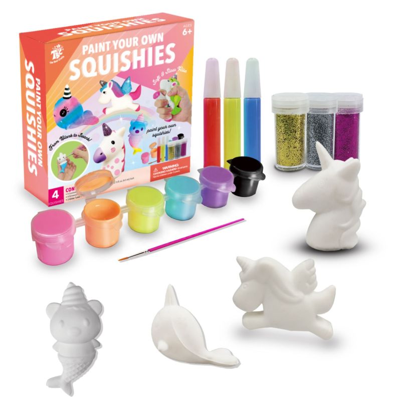 Tbc the Crafts Diy Educational Toys Slow Rising Soft Scented Squishies with Acrylic Paints for Kids Artists