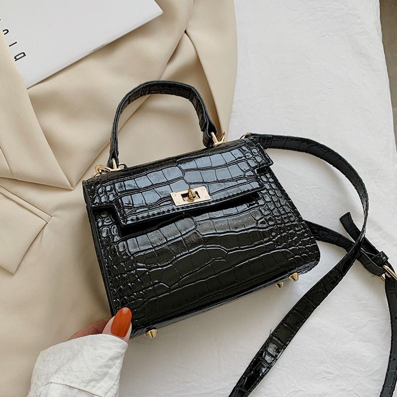 The Alligator Pattern Female Bag and Mini Bag with One Shoulder Bag