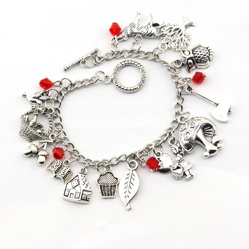The Nutcracker and Red Riding Hood Charms Bracelets
