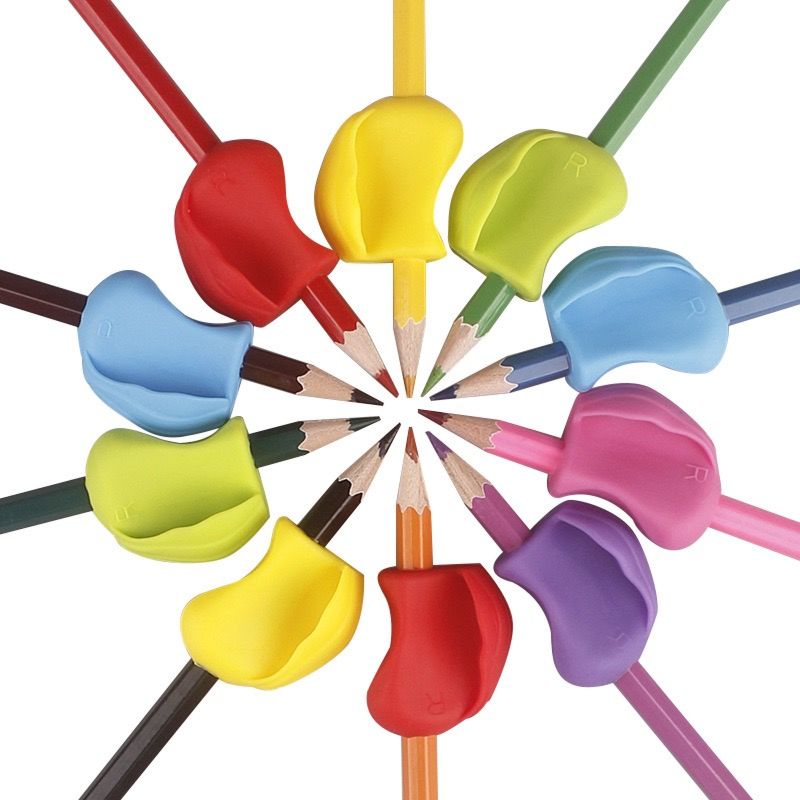 The Pencil Grip Crossover Grip,Soft Gel Rubber Silicone Writing Aid Fits Most Writing Utensils for School Students