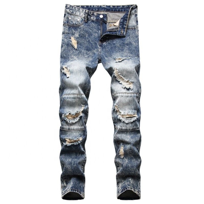 The Sells High- Ripped Jeans Elastic Slim Vintage Jeans