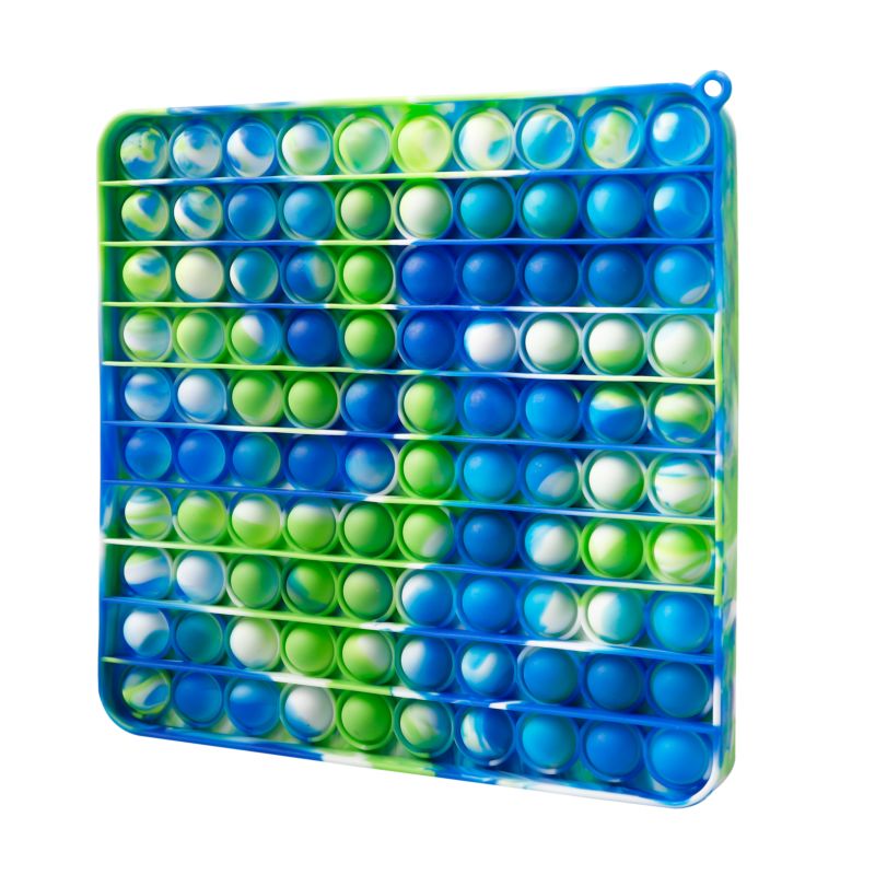 Tie Die Color anti Anxious Square Fun Push Pop Bubble Fidget Sensory Toy for Kids and Grown-Ups