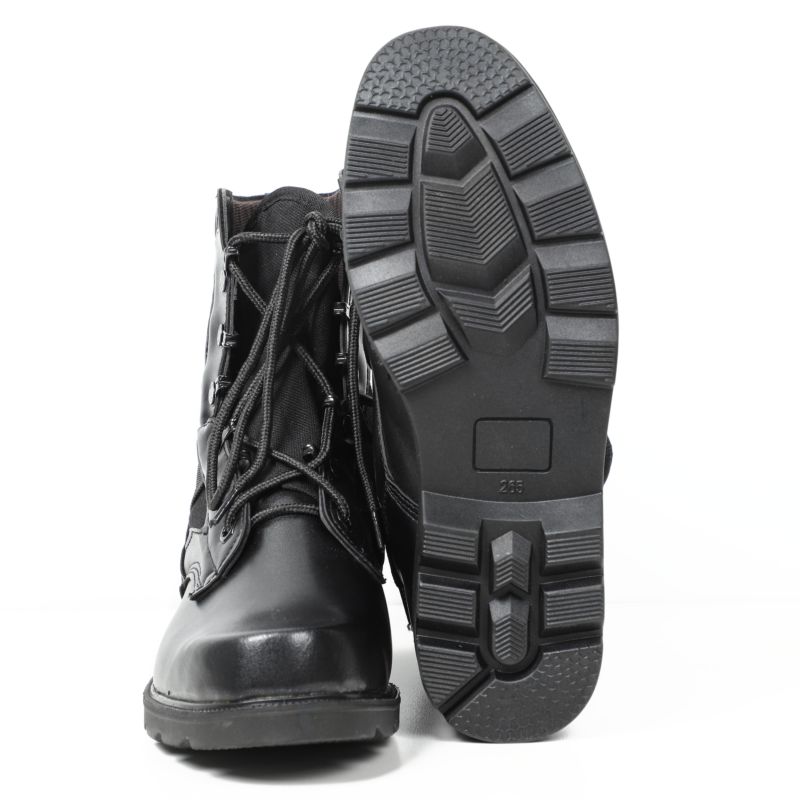 Top Leather and Oxford Upper Black Army High Jungle Boot