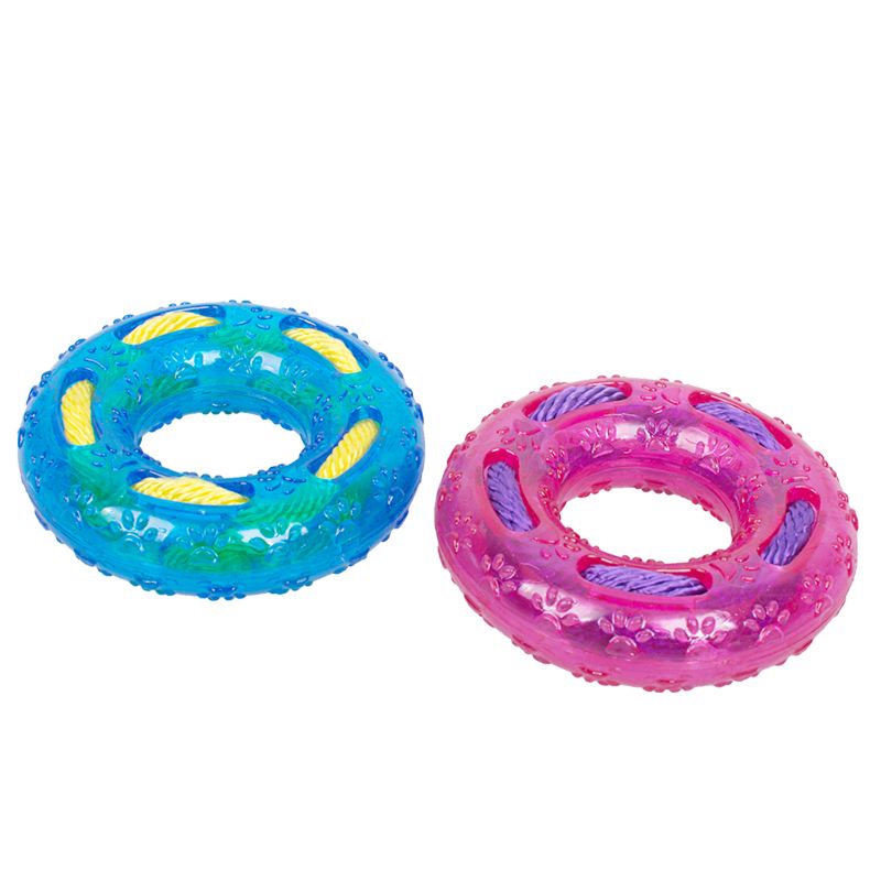 Tpr Dog Toys with Cotton Rope Pet Chew Toys for Dogs