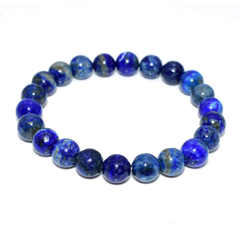 Trade Insurance High Grade 4/6/8/10/12Mm Natural Lapis Lazuli Bracelet