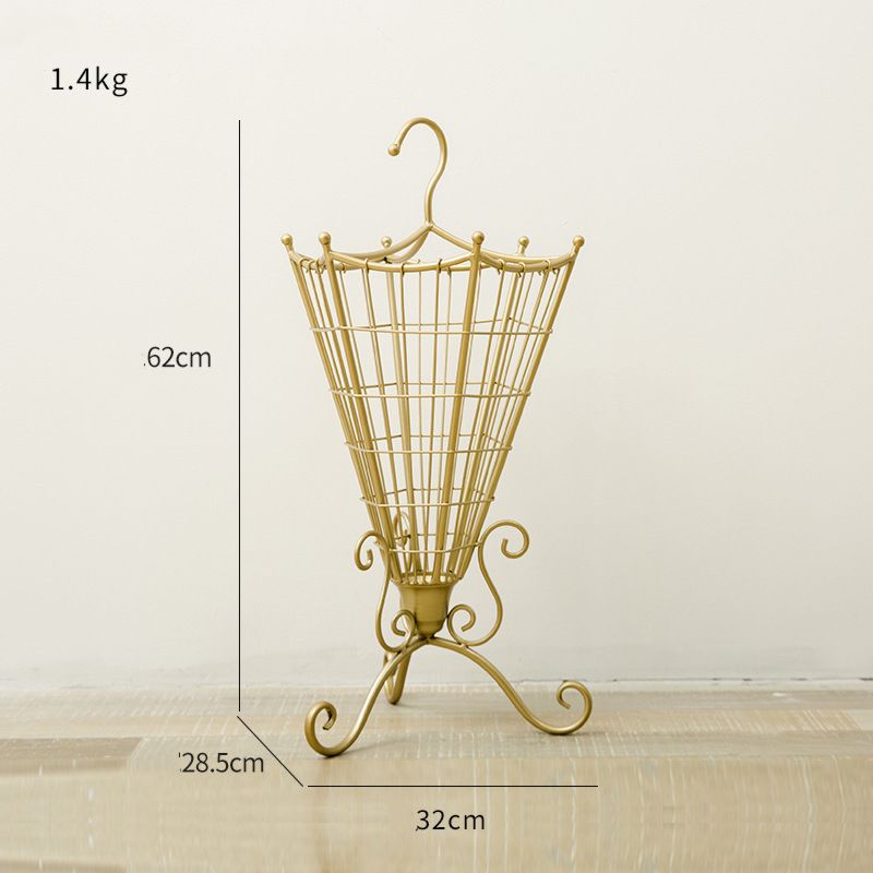 Umbrella Storage Rack Hotel Decor Rain Gear Storage Rack Umbrella Holder Drain Rack Home Decoration Metal Gold Umbrella Stands
