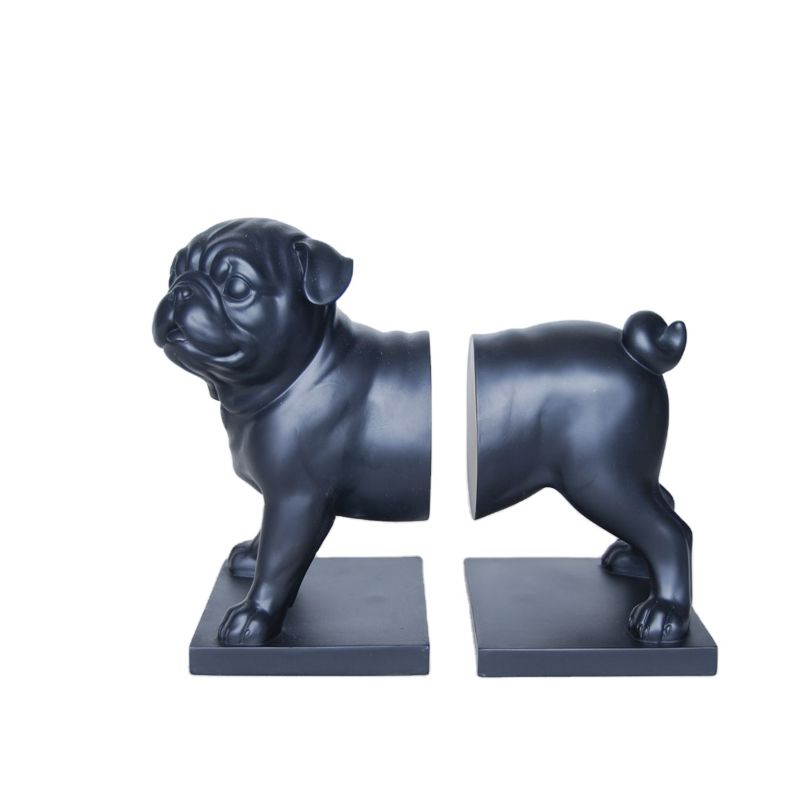 Unique Decorative Bookends Labrador Art Dog Statues Puppy Bookend Nursery Book End Retro Practical Decoration Resin Crafts Gift