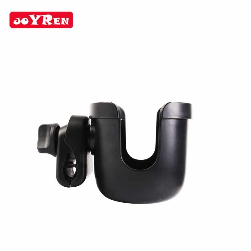 Universal Stroller Cup Holder Rotation Cup Drink Holder for Baby Stroller, Pushchair Wheelchair Fit for Bottle with Handle