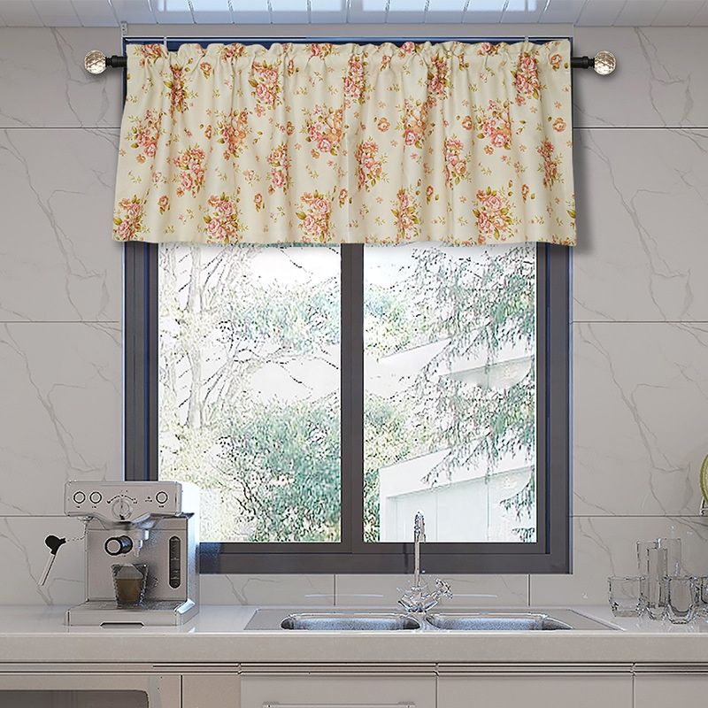 Valance Curtain Kitchen Farmhouse Kitchen Window Curtains Set