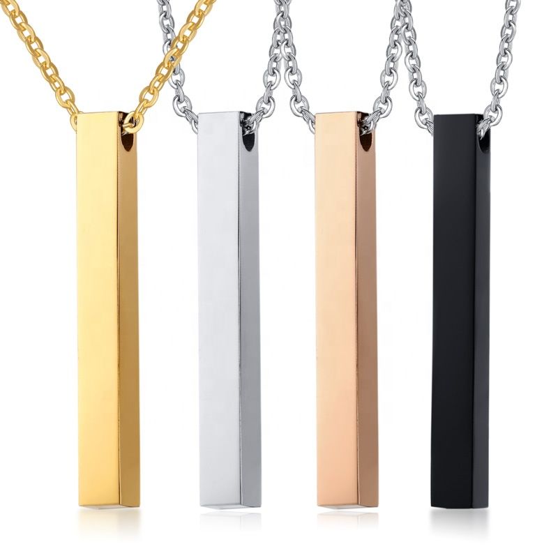 blank bar necklace