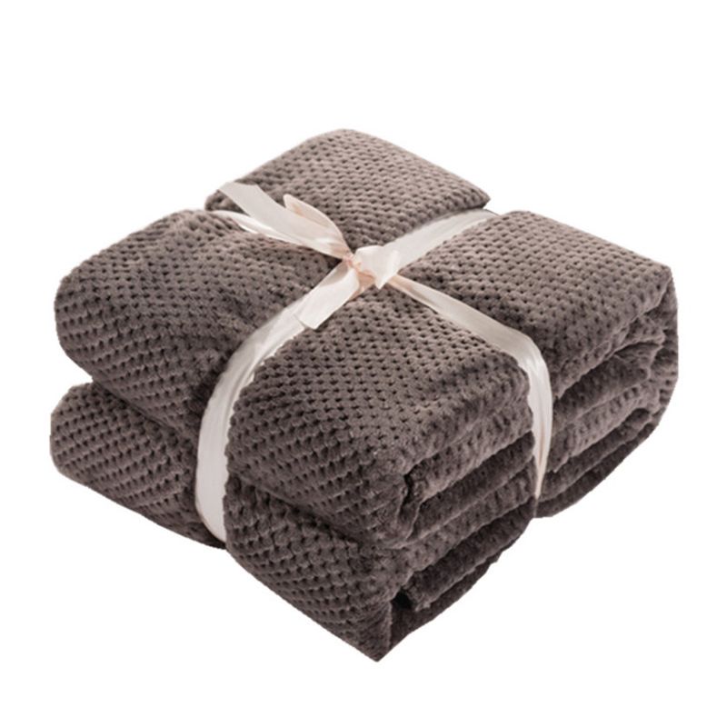 Waffle Flannel Crystal Velvet Throw Blanket Soft Plush Baby Kids Blanket as Fuzzy Plush Cover Bedshee Cover Blanket Soft Warmth
