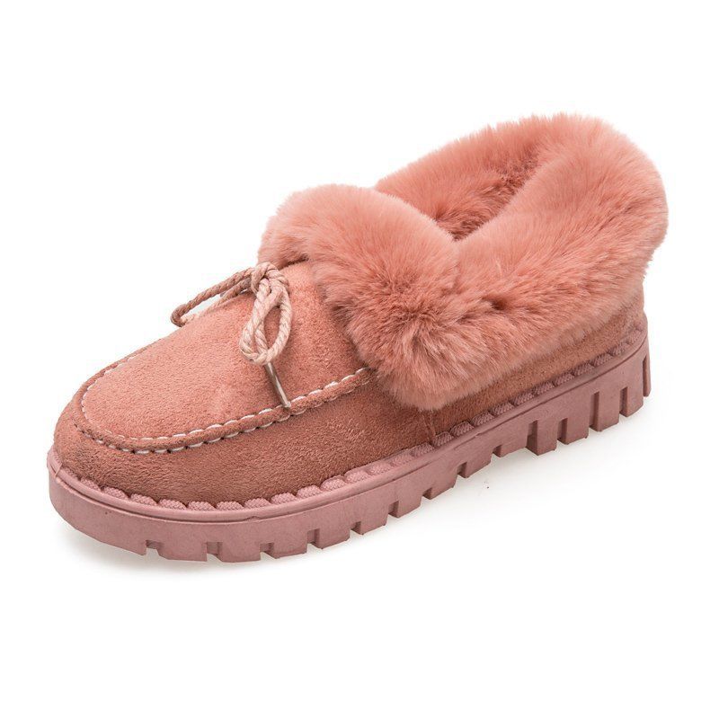 Warm Loafers Women Loafers for Ladies Leather Loafer Shoes Indoors and Outdoors
