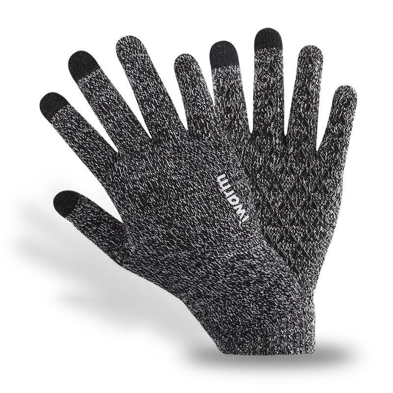Warm Men and Women Touch Screen Knitted Gloves Couple Cold-Proof Antifreeze and Cold Gloves